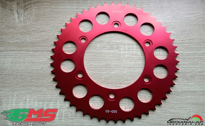 Daftar Harga GMS Gear Belakang 520-50T Merah