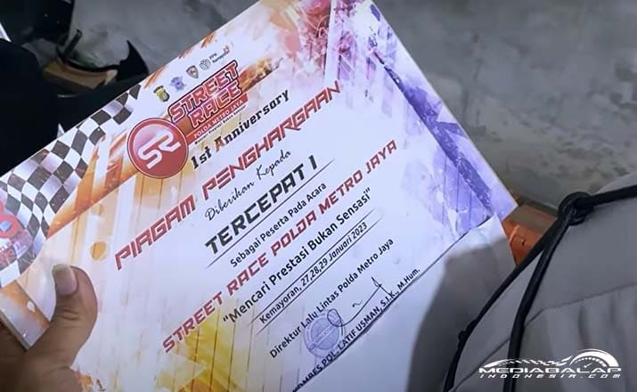 Podium 1 Bebek 2T Streetrace Polda Metro Pakai Nibbi Racing
