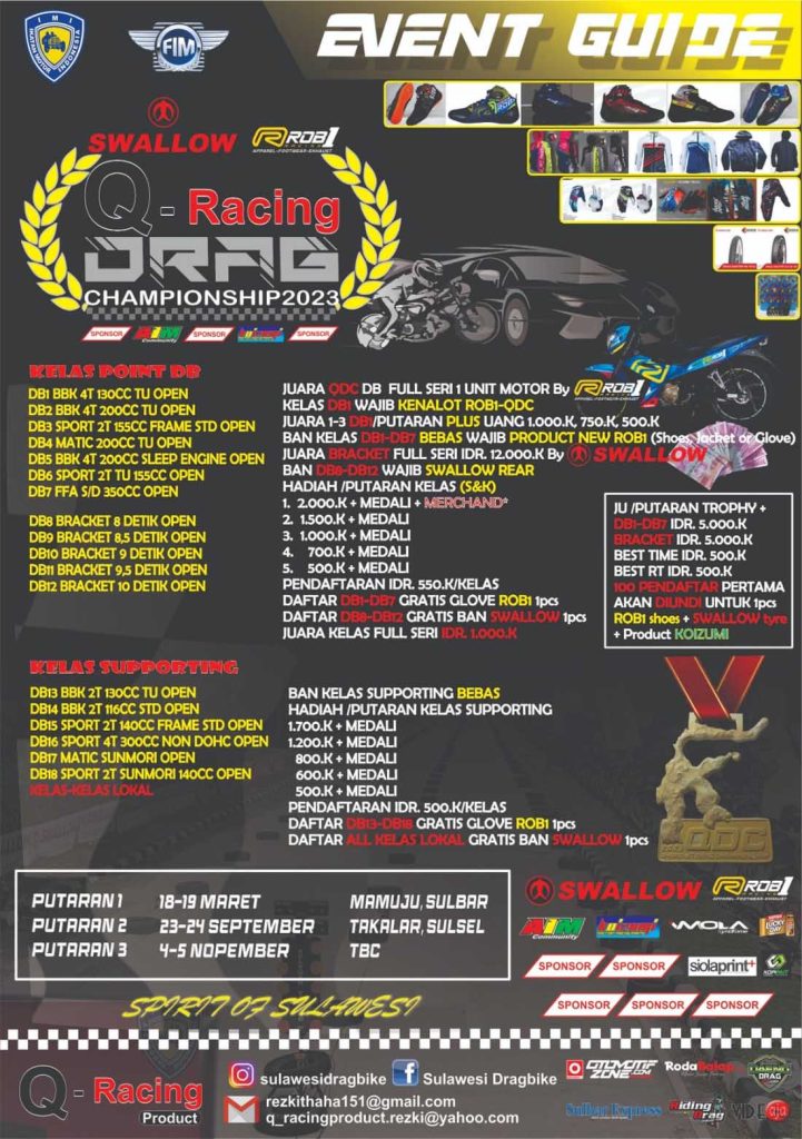 Q-Racing Drag Race Champhionship Sulawesi 2023
